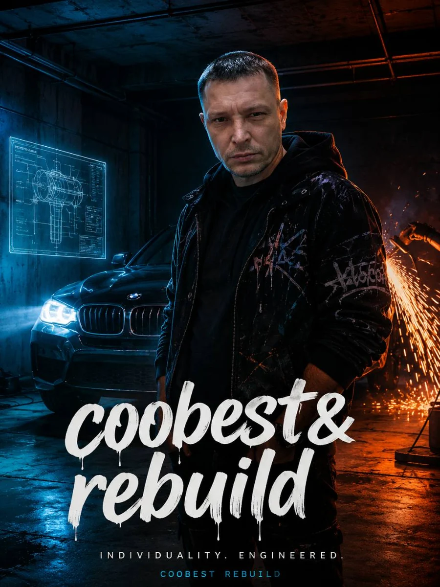 BMW Rebuild AI-stylized poster
